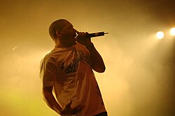 Joeystarr at Art Rock 2007, Saint-Brieuc (February 2011)