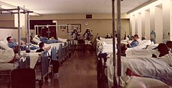 Great Lakes Naval Hospital 1966, Jennie and Terrie Frankel perform for wounded soldiers.