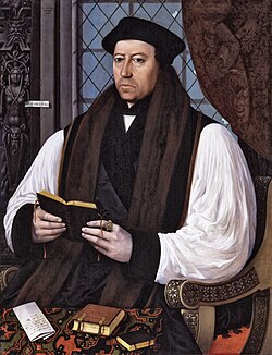Thomas Cranmer, author of the first two editions of the Book of Common Prayer