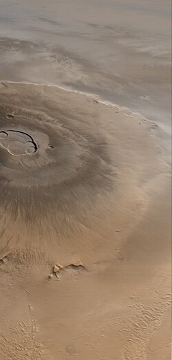 Olympus Mons (Latin, "Mount Olympus"), located on the planet Mars, is the tallest known mountain in the Solar System.