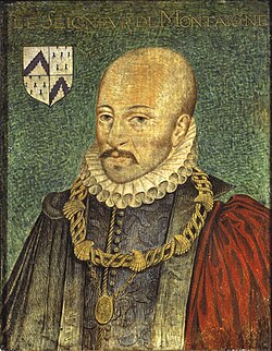 Portrait of Michel de Montaigne around 1578 by Daniel Dumonstier