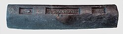 Lead ingot from Roman times, Cartagena, Spain