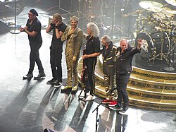 Queen + Adam Lambert concert at the TD Garden, Boston in July 2014