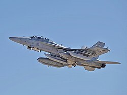 A No. 6 Squadron EA-18G Growler in January 2023