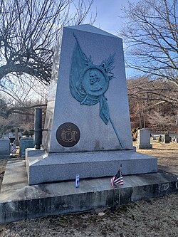 Frémont's grave monument in Rockland Cemetery