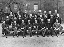 The Imperial War Cabinet in 1917. Milner is seated, second from the left.