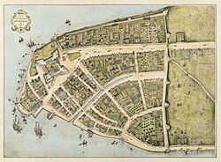 A 1660 map of New Amsterdam