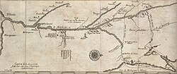 Map by Marquette and Jolliet drawn on their 1673 expedition, published circa 1681