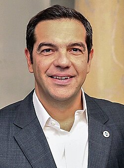 Alexis Tsipras, socialist Prime Minister of Greece who led the Coalition of the Radical Left (SYRIZA) through a victory in the January 2015 Greek legislative election