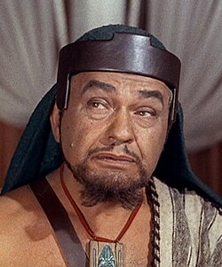 Robinson as Dathan in Cecil B. DeMille's The Ten Commandments (1956).