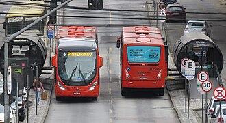 Curitiba's RIT in Praça do Japão
