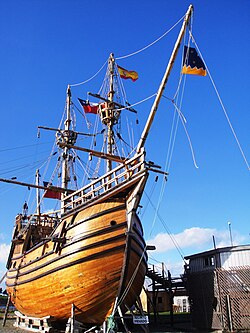 Nao Victoria, Magellan's ship replica, in the Museo Nao Victoria Punta Arenas, 2011
