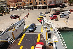 The ferry between Lixouri and Argostoli.