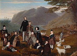 Scottish Highland family migrating to New Zealand by William Allsworth