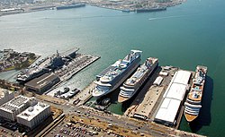 The Port of San Diego is the third-busiest port in California.