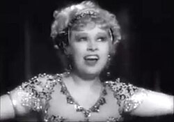 Mae West performing her burlesque dance in the film I'm No Angel