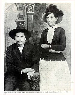 Blue Duck and Belle Starr, May 24, 1886.
