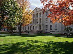 The University at Buffalo in Buffalo; the university also has a campus in Amherst