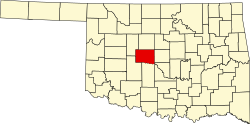 Canadian County map