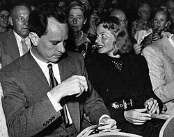 Ingrid Bergman and first husband Petter Lindström in the 1940s