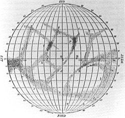 Schiaparelli's planisphere of Mercury