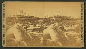 A view of Yankton's riverfront after the flood of March 1881.