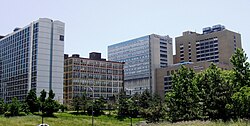 Center City Hahnemann Campus as seen from the I-676 interchange