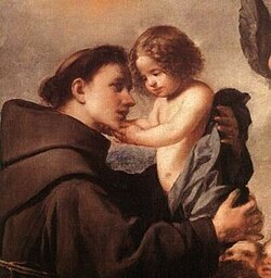 Anthony of Padua with the Infant Jesus by Antonio de Pereda, detail