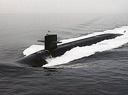 USS Kentucky, an Ohio-class ballistic missile submarine