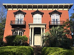 The historic Mercer House in Savannah, Georgia, built for the songwriter's great-grandfather. (Mercer did not live there.)