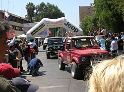 Raid Atacama at its start line in Copiapó.