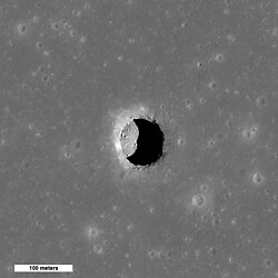 The Mare Tranquillitatis pit may be the partial collapse of a lunar lava tube