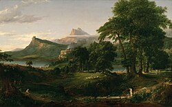 Thomas Cole "The Course of Empire The Arcadian or Pastoral State", US, 1836.