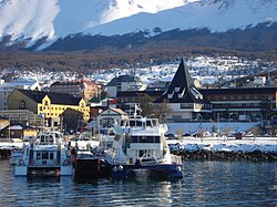 Ushuaia in Argentina is the most active gateway to Antarctica.