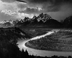 The Tetons and the Snake River (1942) photograph by Ansel Adams