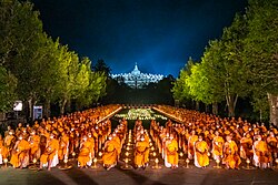 National Vesak ceremony in Borobudur, the Hindu-Buddhist temples dated from the Mataram kingdom are especially important for pilgrimage and ceremony for Indonesian Buddhist and Hindus.