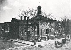 The second Ohio Statehouse, built in 1809