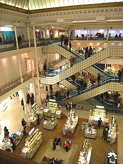 Interior of Le Bon Marché in Paris (2008)