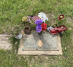 Till's grave at Burr Oak Cemetery