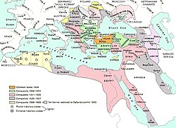 Territorial evolution of the Ottoman Empire between 1359 and 1683