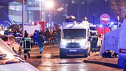 Emergency services responding to the attack