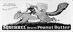 Squirrel peanut butter, 1927