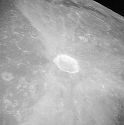 Proclus from Apollo 15: note the prominent ray system. NASA photo.