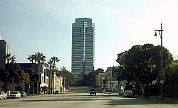 Fox Plaza, Century City headquarters completed in 1987