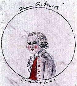 Austen's The History of England (1791) includes this portrait of Henry IV by her sister, Cassandra.