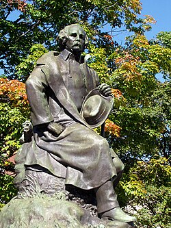 Statue of Hawthorne in Salem, Massachusetts, by Bela Lyon Pratt and dedicated in 1925