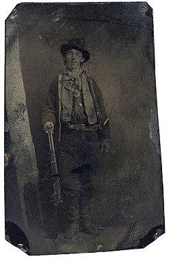 Unretouched original ferrotype of Billy the Kid, c. 1880
