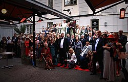 Wedding party at Stockholm's Lillienhoff Palace in Sweden in 2017
