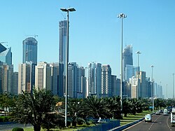 Right-hand traffic in nearby Abu Dhabi, Middle East