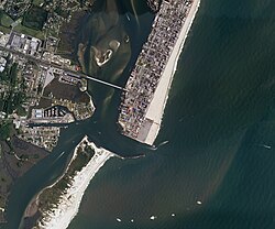 Sediment in motion at Ocean City, Maryland